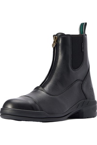 Ariat Mens Heritage IV Zip Steel Toe Short Paddock Boot 10042547 - Black